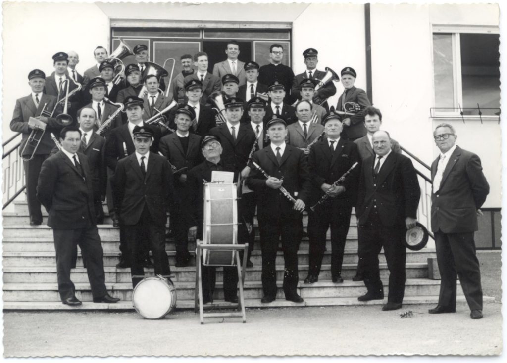 Banda Cogollo ricomposta 1968, prima uscita, al patronato