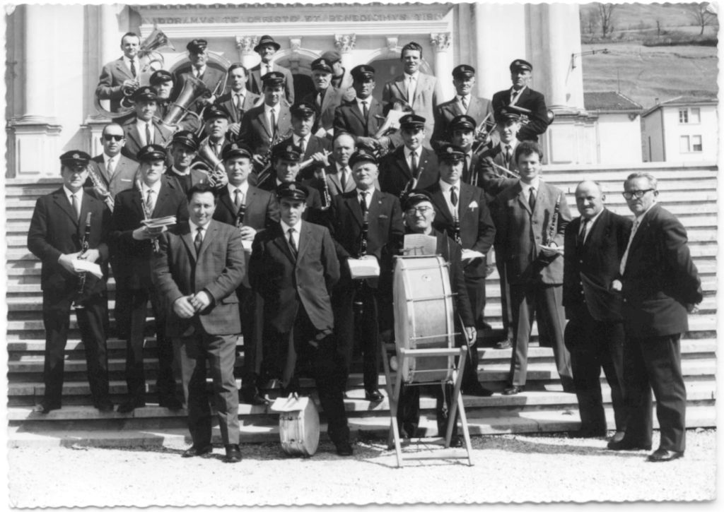 Banda Cogollo ricomposta 1968, prima uscita in piazza